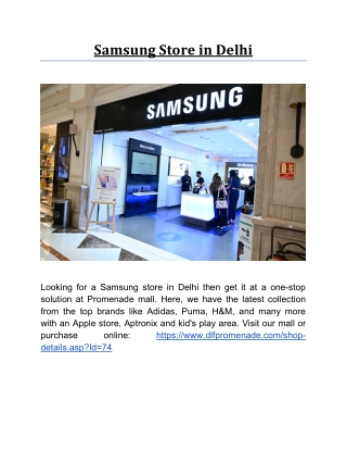 Samsung Store in Delhi