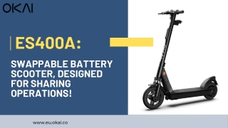 ES400A Swappable Battery Scooter, Designed for Sharing Operations!