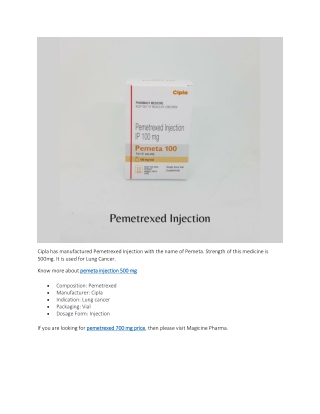 pemetrexed 700 mg price