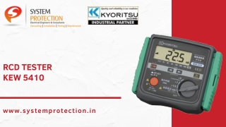 RCD TESTER KEW 5410 | KYORITSU | System Protection
