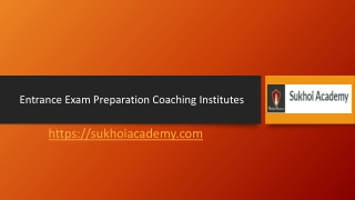 Entrance Exam Preparation Coaching Institutes