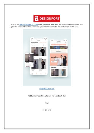 Web Developers in Dubai  Designfort.com