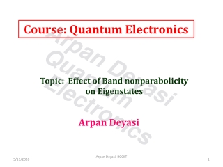 Band nonparabolicity effect on eigenstates