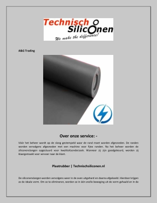 Plaatrubber  Technischsiliconen.nl