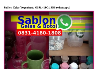 Sablon Gelas Yogyakarta