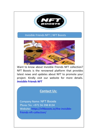 Invisible Friends NFT | NFT Boosts