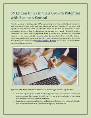 SMEs Can Unleash their Growth Potential with Business Central