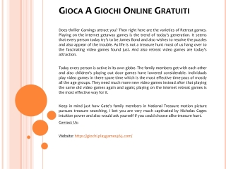 Gioca A Giochi Online Gratuiti