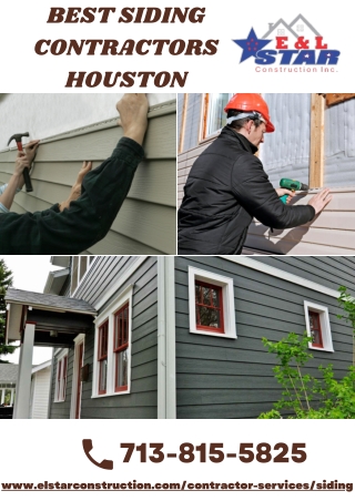 Best Siding Contractors Houston | E & L Star Construction