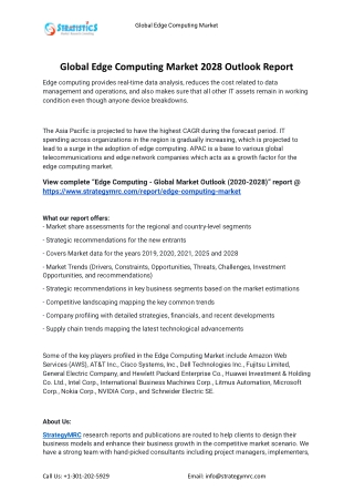 2021 Edge Computing Industry Global Analysis Report
