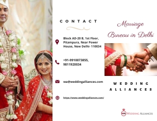 Best Marriage Bureau in Delhi