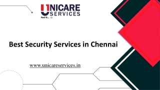 Best Security Services in Chennai