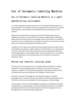 Use of Automatic Labeling Machine_20220510145907