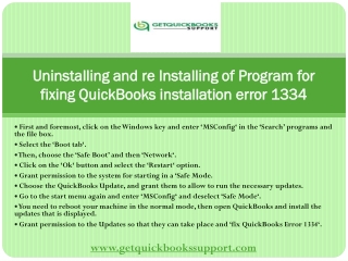 Do you know how to Manually fixing QuickBooks installation error 1334