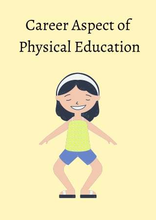 Career Aspect of Physical Education
