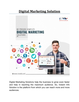 Digital Marketing Solution