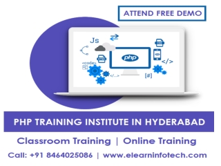 PHP Training in Hyderabad with 2 projects