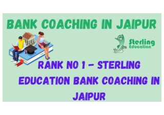 Best Bank Coaching In Jaipur