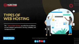 Types of Web Hosting