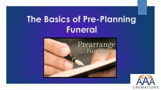 The Basics of Pre-Planning Funeral