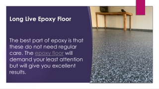 Long Live Epoxy Floor