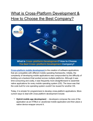What is Cross-Platform Development & How to Choose the Best Company