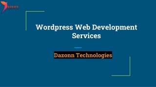 Wordpress Web Development Services