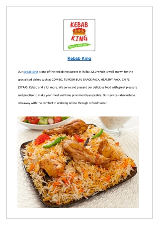 $5 off - Kebab King Restaurant Pialba kebabs hervey bay, QLD