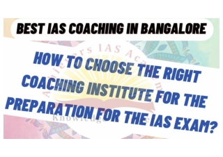 Best IAS Coaching In Bangalore
