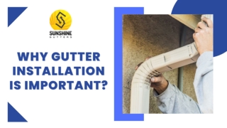 Why gutter installation is important