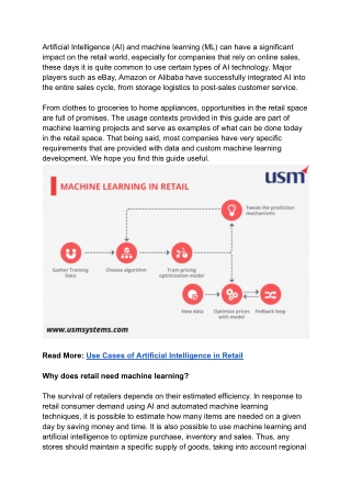 How Machine Learning in Retail Impacting Businesses