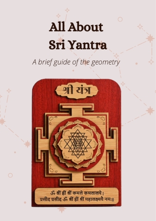 All About Shree Yantra