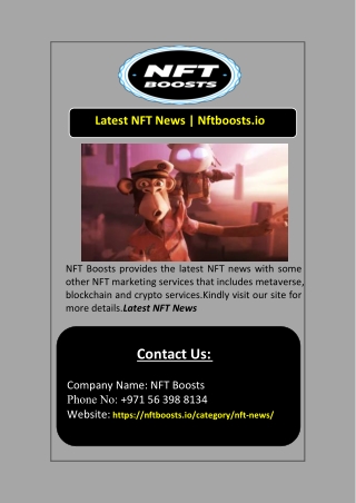 Latest NFT News | Nftboosts.io