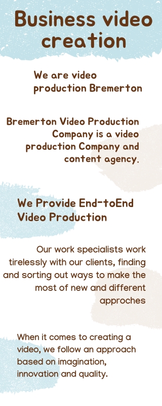 Business video creation - Info