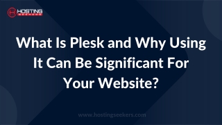 What Is Plesk Web Hosting?