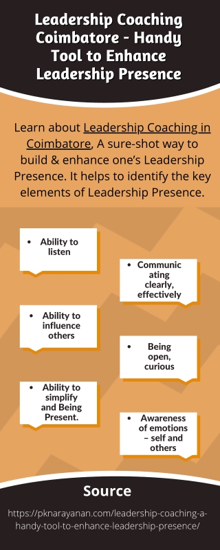 Leadership Coaching Coimbatore - Handy Tool to Enhance Leadership Presence