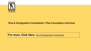 Visa & Immigration Consultants | Visa Consultancy Services