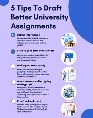 5 Tips To Draft Better University Assignments