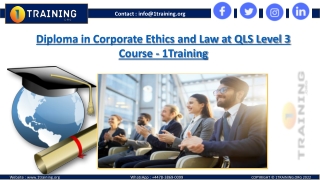 Diploma in Corporate Ethics and Law Online Course | QLS L-3