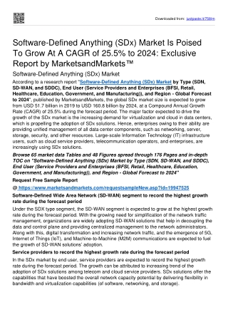 Software-Defined Anything Market Size Is Estimated To Rise To $89.8 bn by 2024