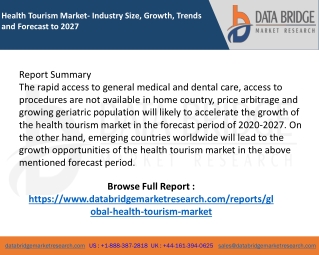 Health Tourism Market
