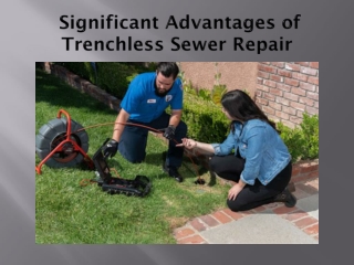 Significant Advantages of Trenchless Sewer Repair