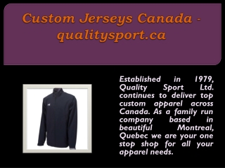 Custom Jerseys Canada - qualitysport.ca