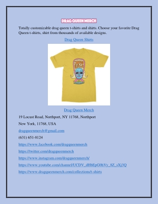 Buy Online Drag Queen T-Shirts
