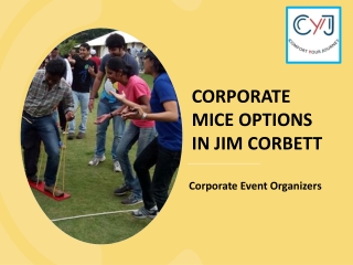 Corporate Mice Options In Jim Corbett