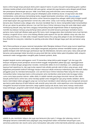 Daftar Live Judi Slot Gacor Online Indonesia Terbaru: Pelajaran Yang Mampu Anda