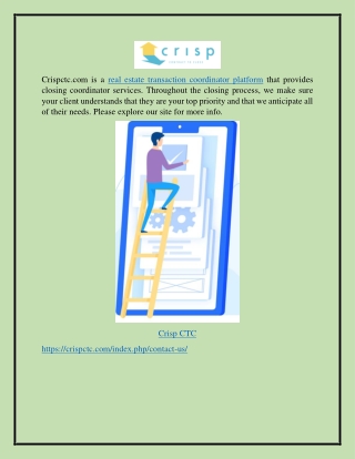 Real Estate Transaction Coordinator Platform Crispctc.com