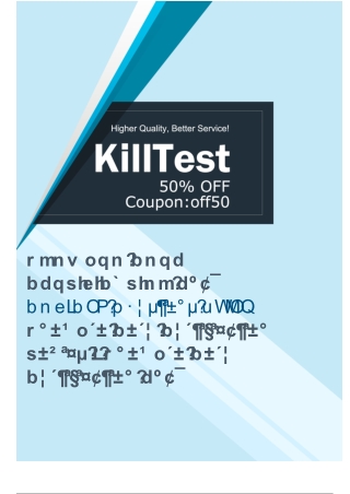 Recommend Killtest COF-C01 Practice Exam [2022] To Pass Exam Successfully