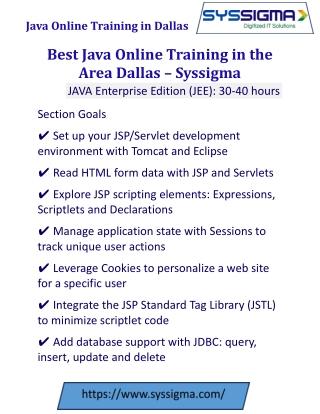 Best Java Online Training in the Area Dallas