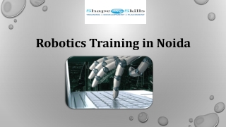 What is robotics training?